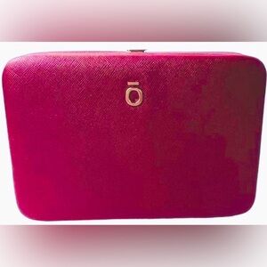 LIKE NEW doTERRA Touch Clutch for 6 EO Rollers & 3 card slots Burgundy Lined